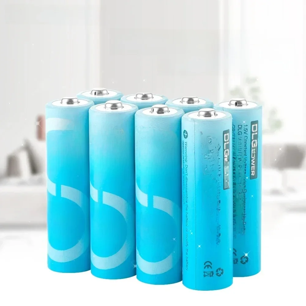 DLGPOWER AA/AAA 1.5V batterie Rechargeable au Lithium pour télécommande jouet électrique caméra manette de jeu contrôleur détecteur de fumée