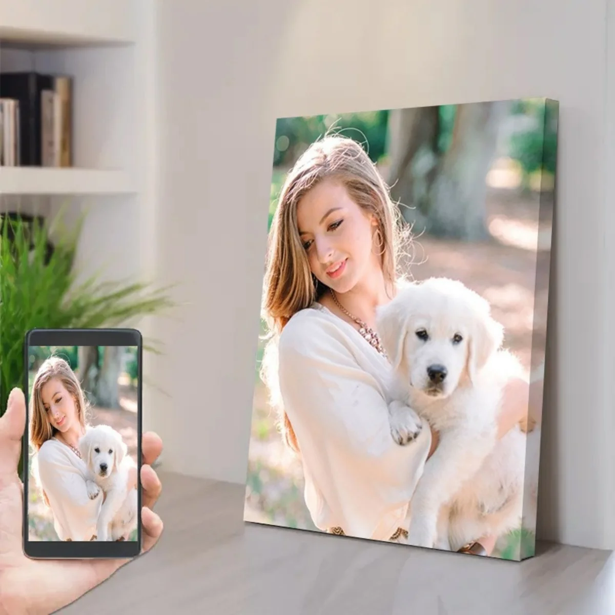 Personalized Photo Canvas Art — Fully Customized from Your Photos: Capture Precious Memories, Create a Romantic Atmosphere.