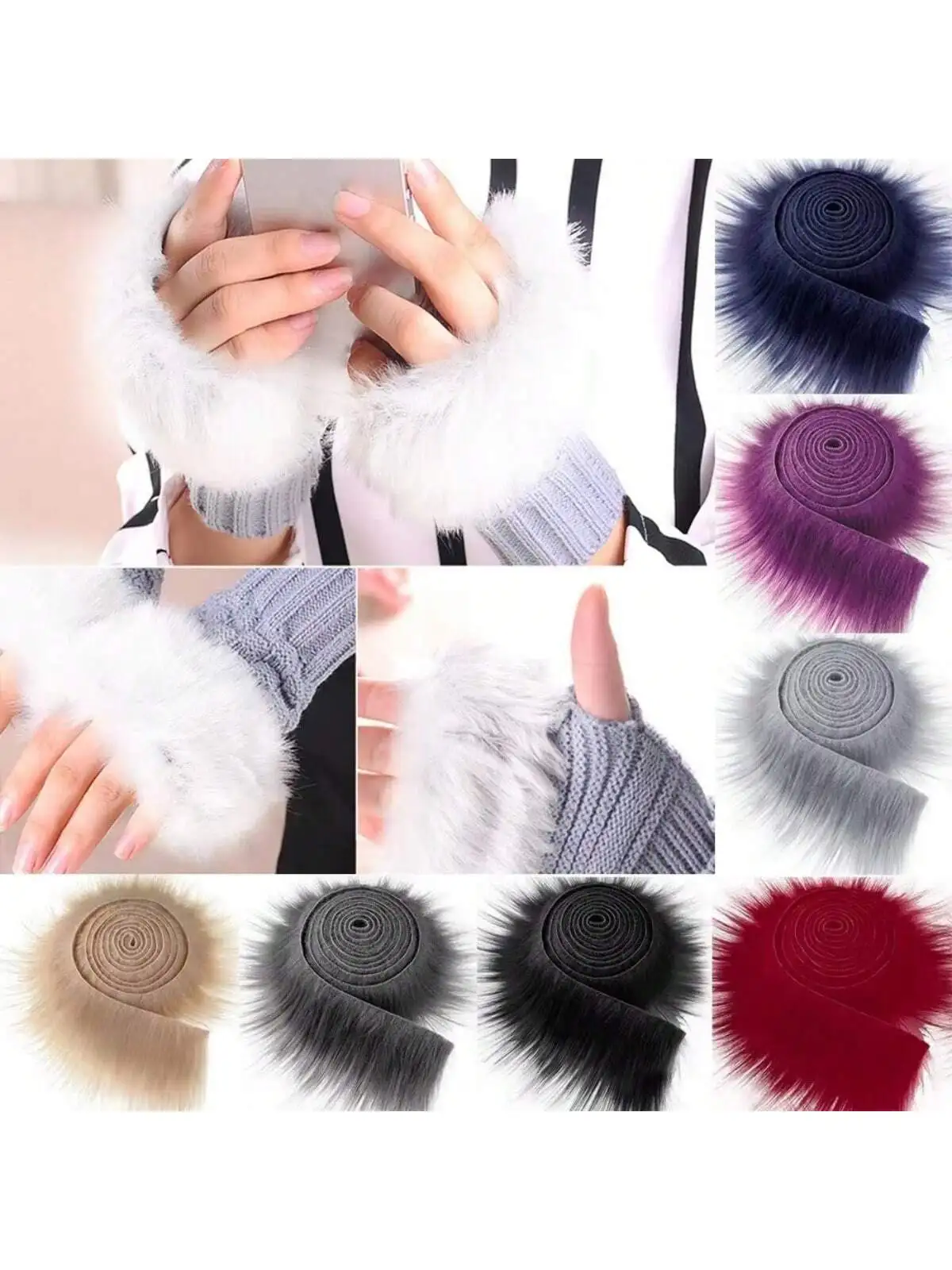 Faux Fur Fabric Costume Soft Artificial Fabric for Dwarf Decoration Clothing Gnomes Beard Hair Cosplay Costume Christmas Tree
