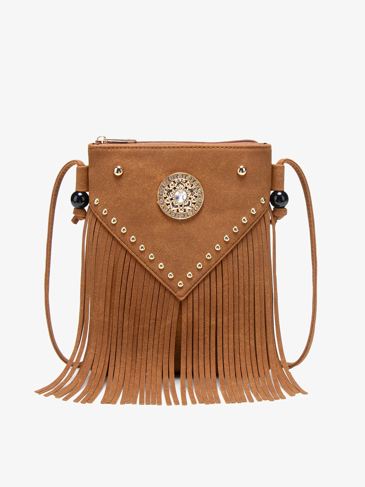 

Women's Vintage Tassel Bags Fashion Leisure Boho Style Shoulder Bag Designer Luxury Diamond decorated ethnic style crossbody bag
