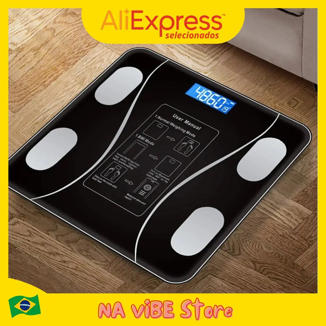 Digital Bluetooth Body Bioimpedance Scale High Precision Muscle Fat Weight Mass Lean Hydration Android iOS 180K App