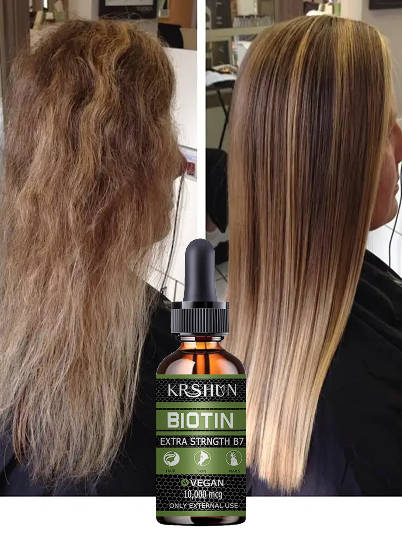 Fragrance-Free Skincare Product, Hair Care Essence, Suitable for All Skin Types, Keeps Skin Hydrated, Gentle & Non-Irritating, W