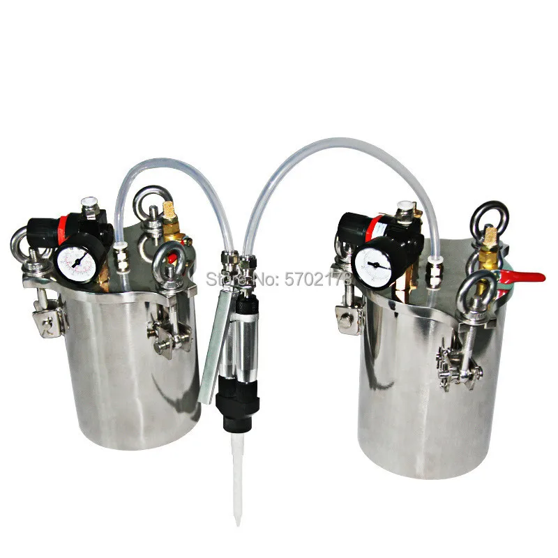 BY-10AB Manual Large Flow Glue Filling Machine Two-component Dispensing Valve With 4L Pressure Tank