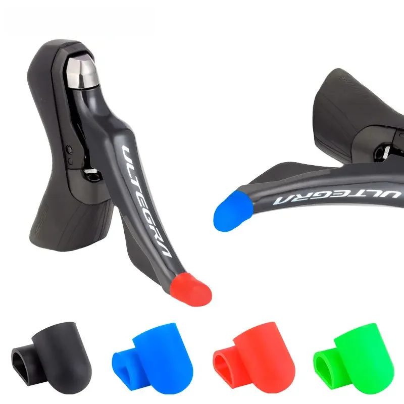 AliExpress NONE 1pair Silicone Protective Cover for Road Bike Shifter Lever Case Cover for Road Bicycle Shifter Lever Head Resistant Sleeve