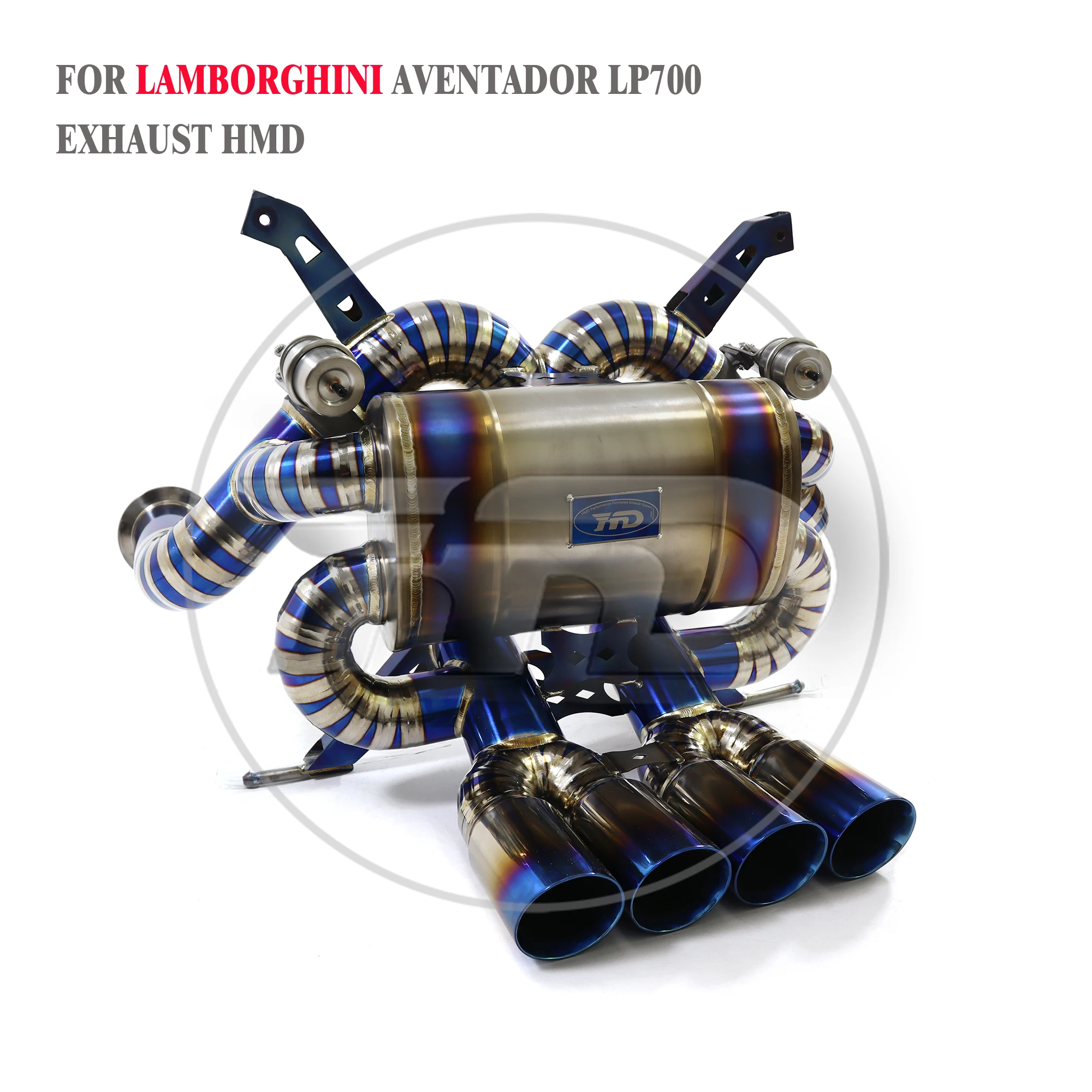 Titanium alloy exhaust modified straight Downpipe for Lamborghini LP610 LP640 LP700 EVO auto parts valve exhaust