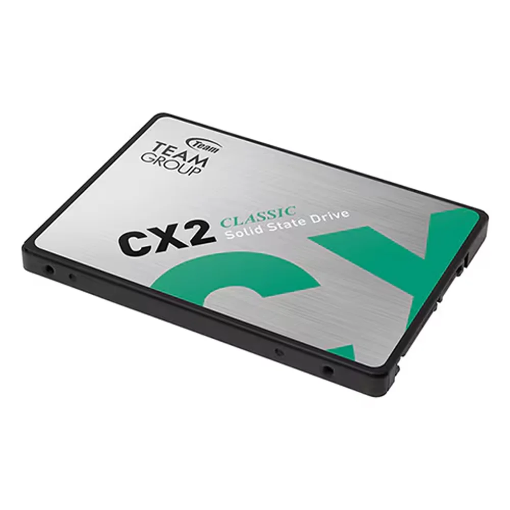 TeamGroup CX2 3D NAND solid state drive, 2.5 inch, 256GB, 512GB, 1TB, SATA III, up to 530 MB/s