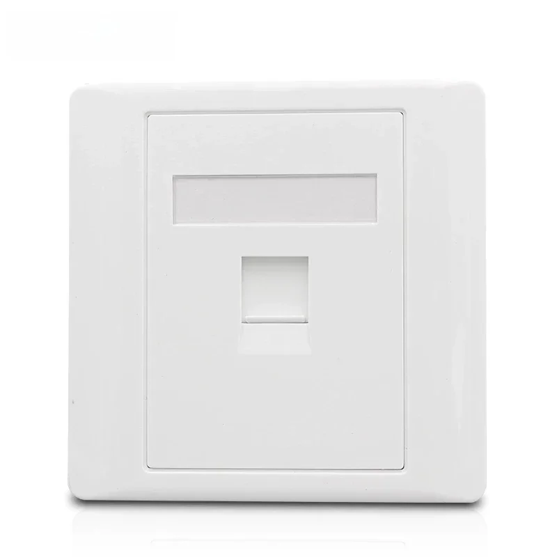 Jedno złącze ścienne Panel zasilający Pusta ramka Wkładka do 1-portowego Internetu CAT6 RJ45 LAN Telefon Keystone — zdjęcie 2