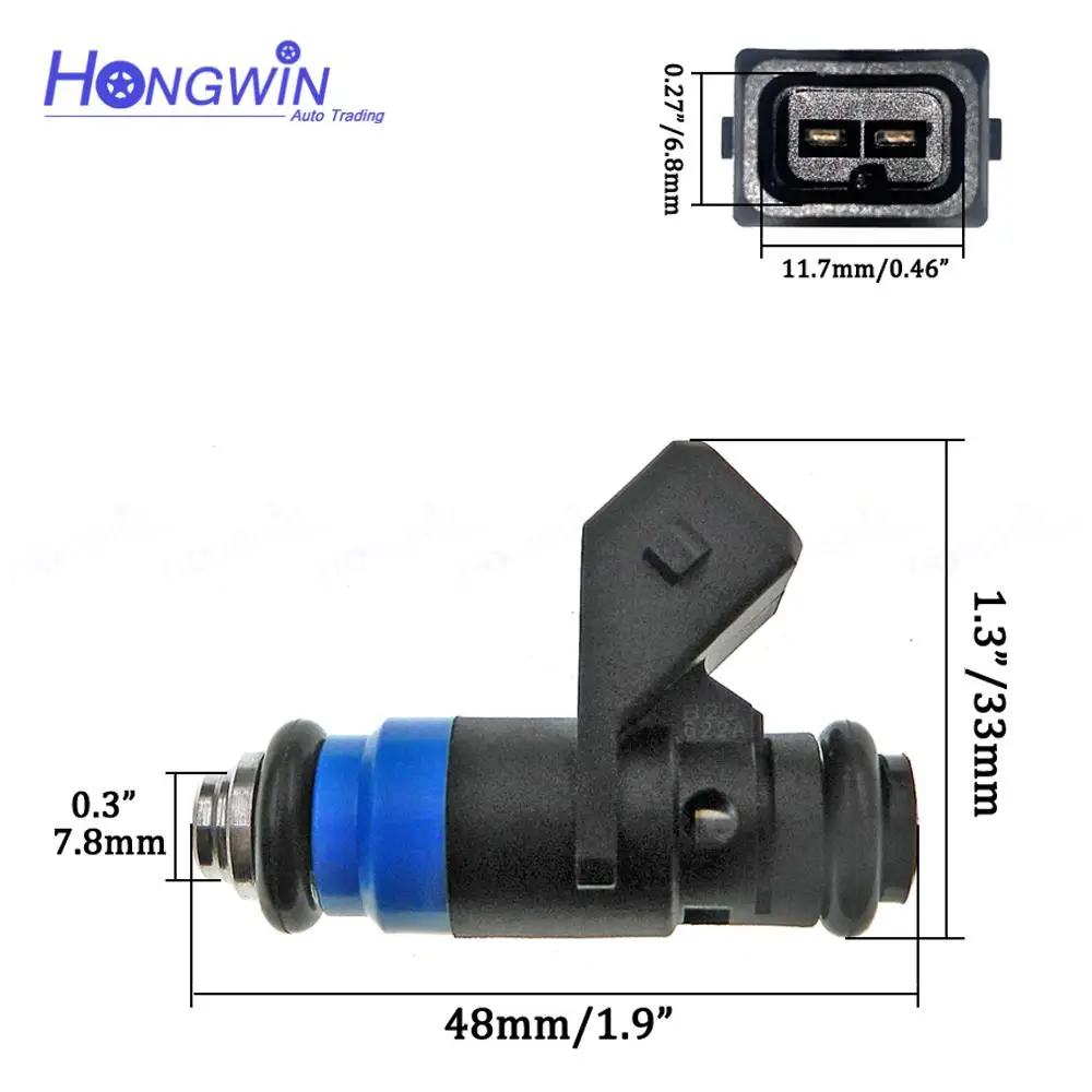 H132254 For Renault K4J K4M Clio Megane Scenic Modus 1.4 1.6 16V Dacia Duster Fuel Injector Nozzle Plug Connector H-132-254