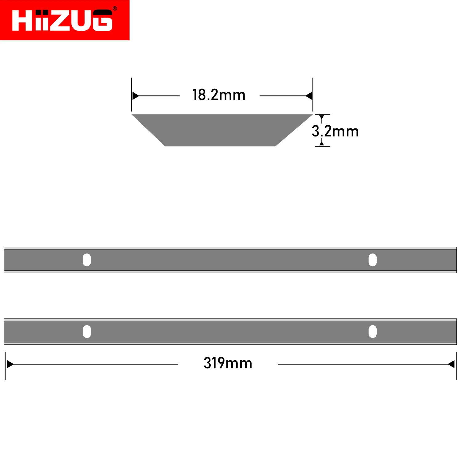 319mm×18.2mm×3.2mm Planer Blade Jointer Knives for JET JWP-12 Ryobi AP1300 GMC TP2000 Craftsman MB1931 Thickness Planer Jointer