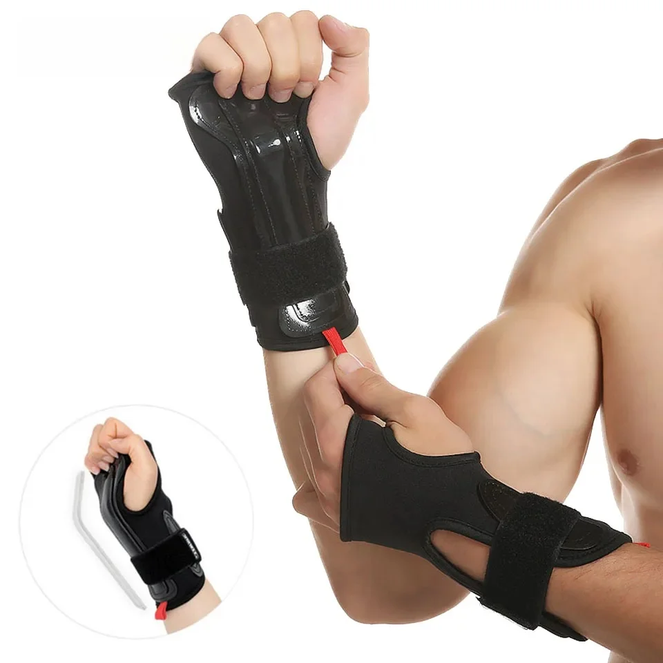AOLIKES 1 para Roller Skating Snowboard Ski Wrist Guards Hand Support Brace Gloves Sprzęt ochronny Sportowy ochraniacz bezpieczeństwa — zdjęcie 2