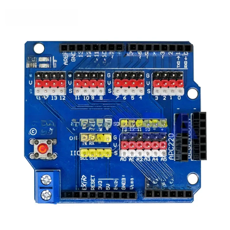 V5 Sensor Shield Uitbreidingskaart Schild Voor Arduino UNO R3 V5.0 Elektronische Module Sensor Shield V5 uitbreidingskaart - afbeelding 2
