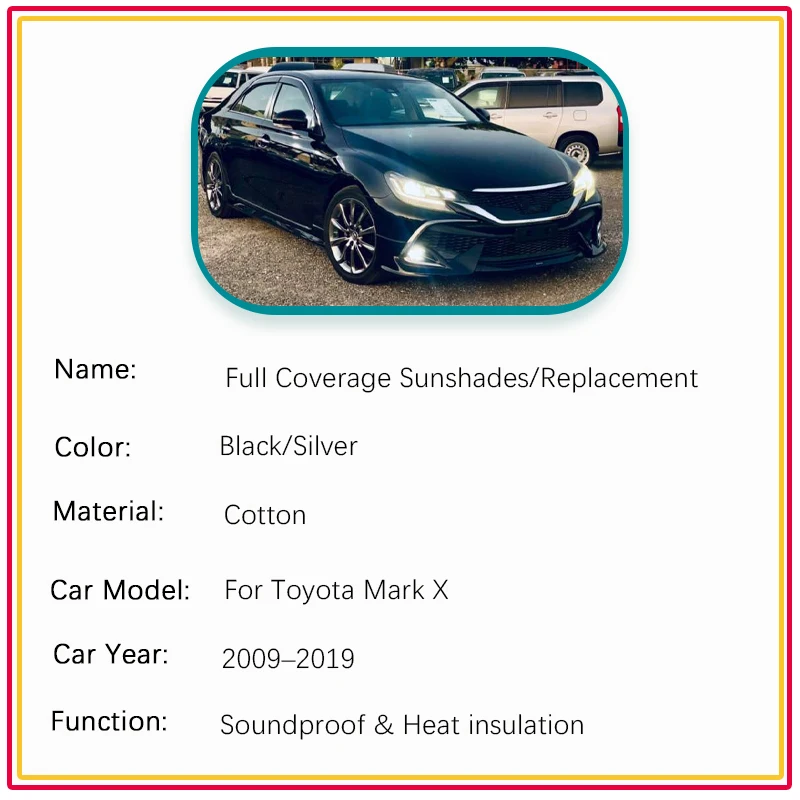 Car Front Engine Hood Cover For Toyota Mark X X130 MK2 2009~2019 Fireproof Sound Insulation Rug Heat Shield Mat Auto Accessories