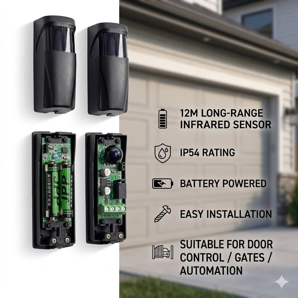 sensor-fotoeletrico-infravermelho-de-longo-alcance-de-12m-ip54-alimentado-por-bateria-facil-instalacao-para-controle-de-acesso-automacao-de-portas-portoes
