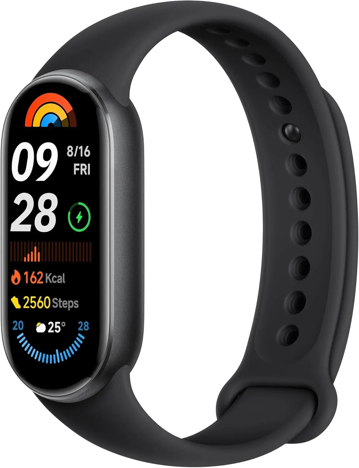 Xiaomi Smart Band 8-activity bracelet, range up to 16 days, AMOLED screen with 60 Hz refresh rate, 5 ATM, 150 sports modes, White (version is)