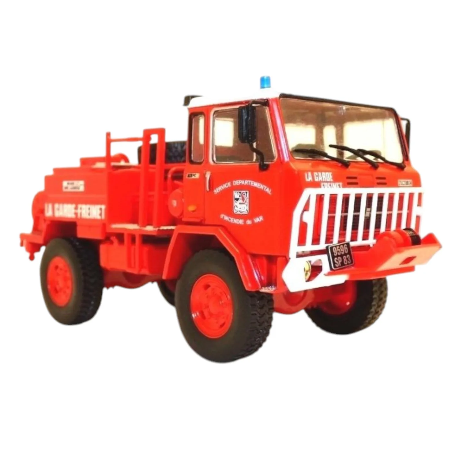 Salvat, Camión de Bomberos Unic 75, Escala 1:43, Miniatura Diecast, Colección Camiones y Vehículos Bomberos Los Héroes del Fuego, Nuevo Blister Embalaje Original, Sin Ficha ni Fascículo