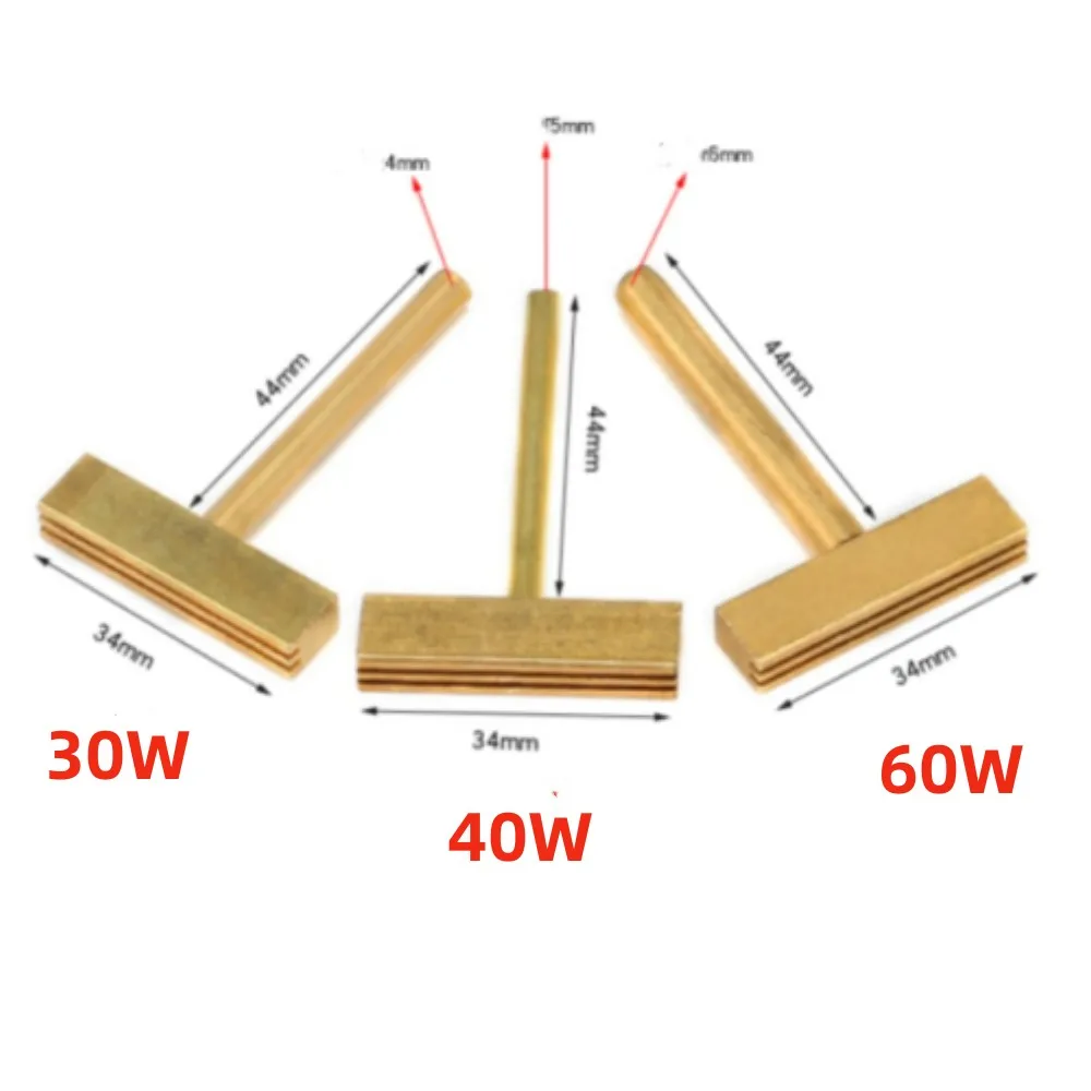 Soldering Iron 30W 40W 60W T-type Copper Head With Rubber Hot Press For LCD TV Display COF Repair Accessories