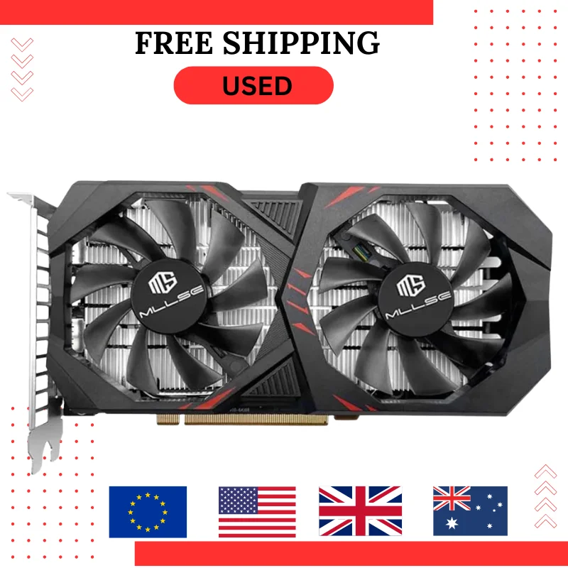 Б/У MLLSE AMD RX 6600M 8 ГБ Видеокарта GPU GDDR6 128 бит 7 нм Placa De Video Heat Pipes Версия Поддержка настольного процессора rx6600m 8 ГБ