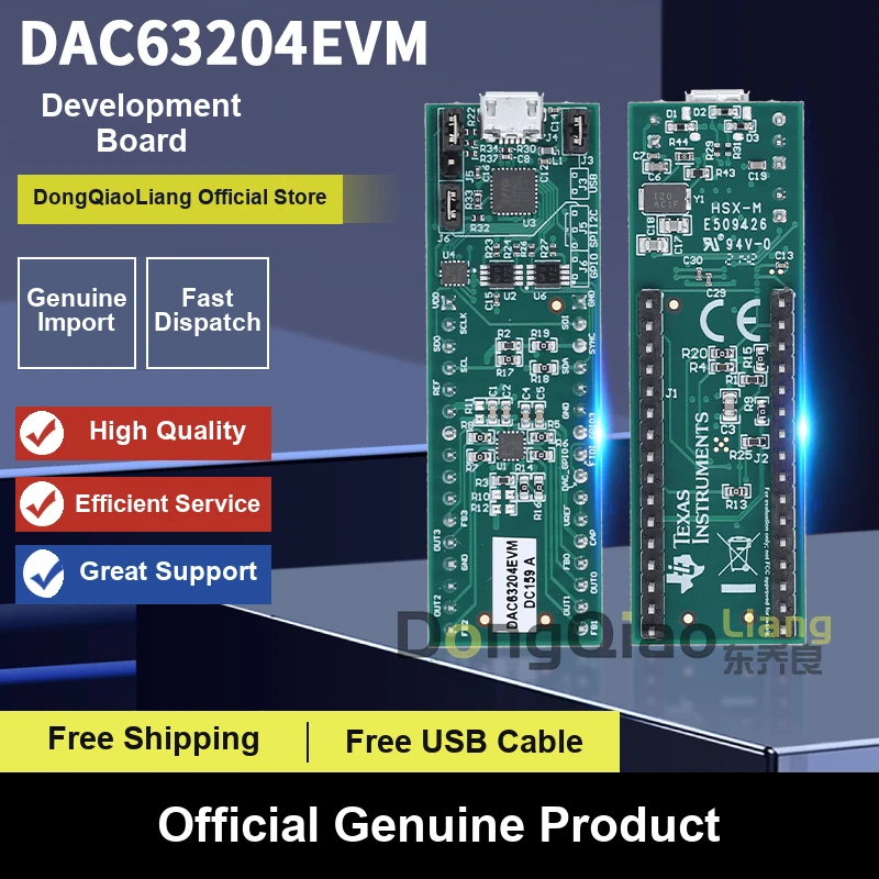 DAC63204EVM DAC63204 Four-Channel 12-Bit VOUT IOUT Smart DAC Evaluation Module