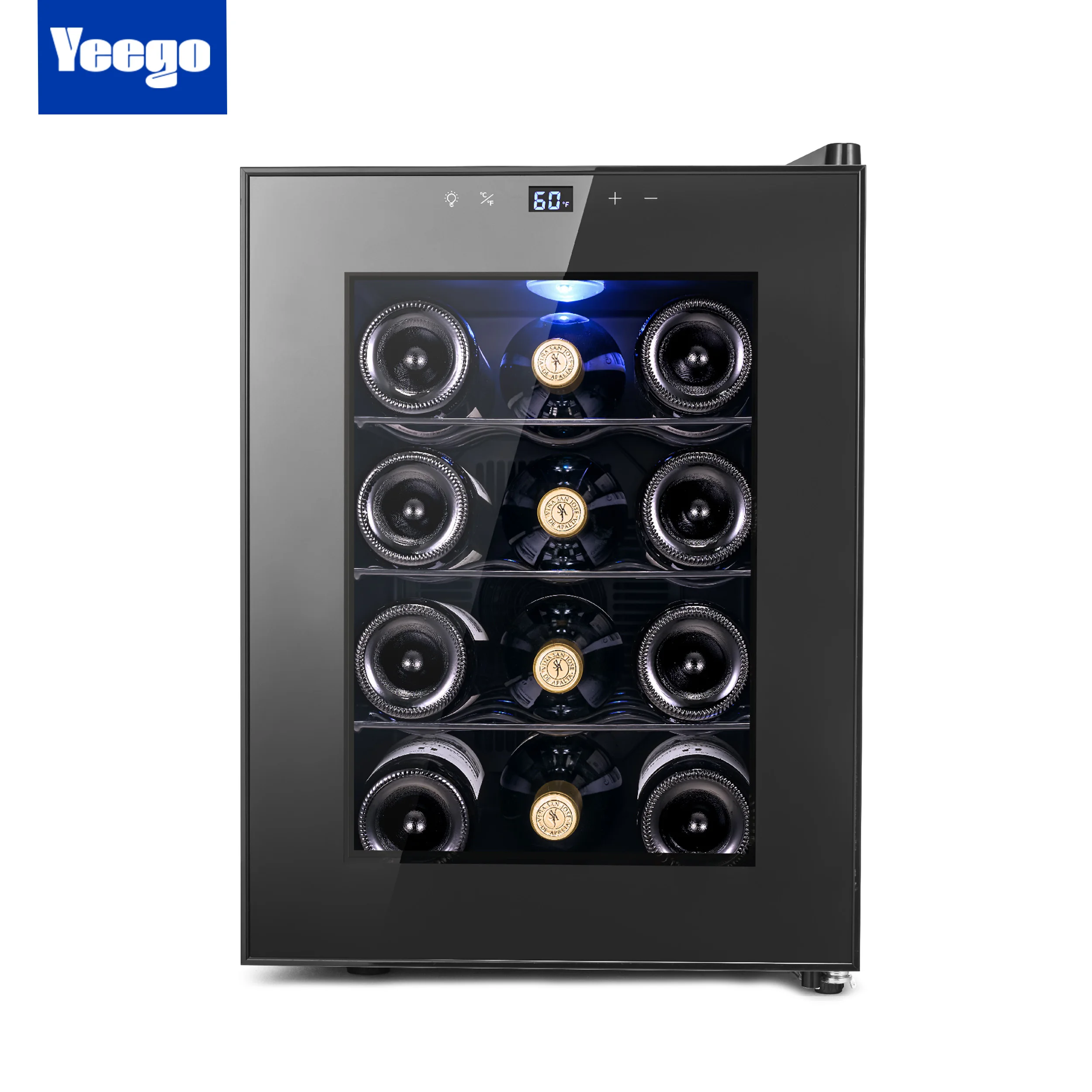 Yeego Stylish 3.2 Cu.ft Wine Cooler - Premium Wine Refrigerator for Perfect Wine Storage with Superior Thermoelectric Cooling