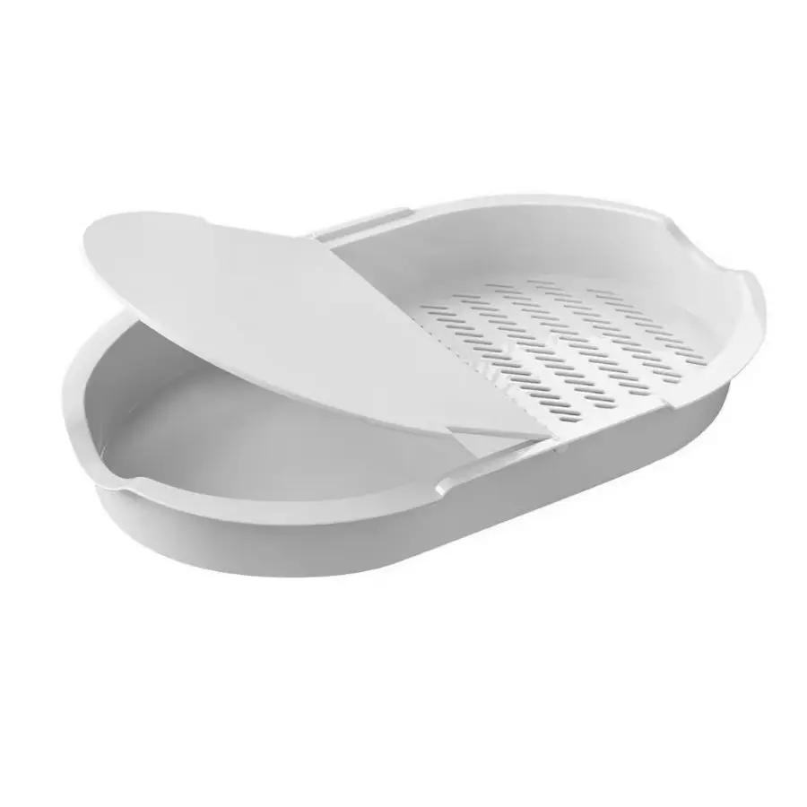 Placas de corte de plástico Starley para cozinha, câmara dupla para cortar batata, cebola, carne,