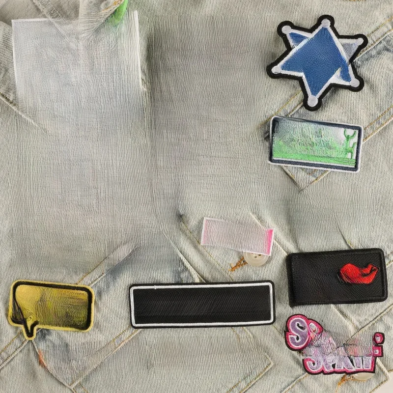 Autocollant de décoration de meubles SR, lettre anglaise, repassage des vêtements, veste en jean, chapeau de vêtements bricolage, accessoires