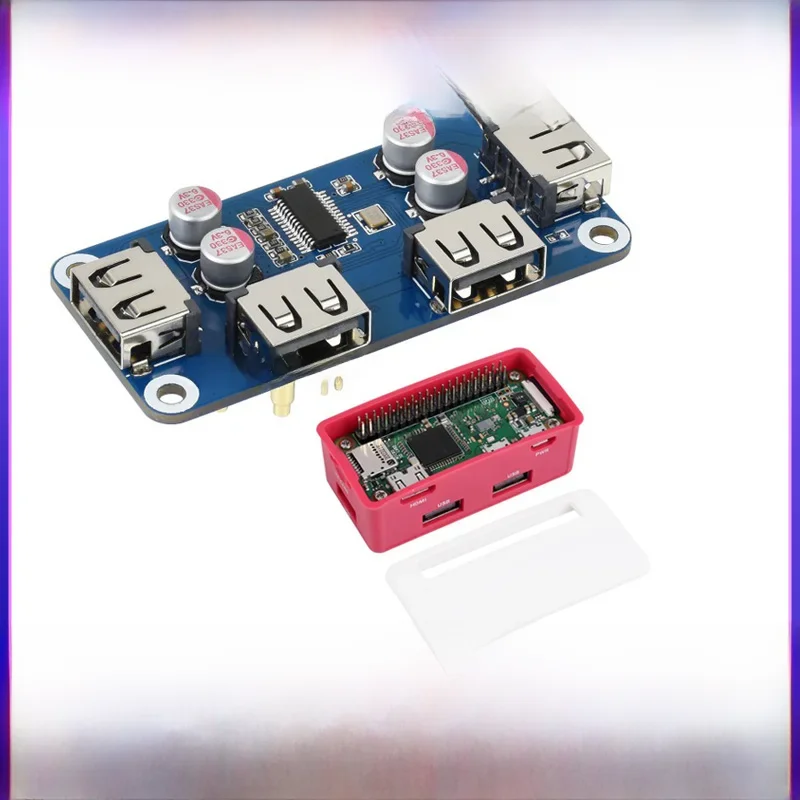 Raspberry Pi Zero USB HUB HAT (B) Karta rozszerzeń 4x Rozszerzone porty USB 2.0 Opcjonalny HUB USB dla Raspberry Pi Zero W WH — zdjęcie produktu 7
