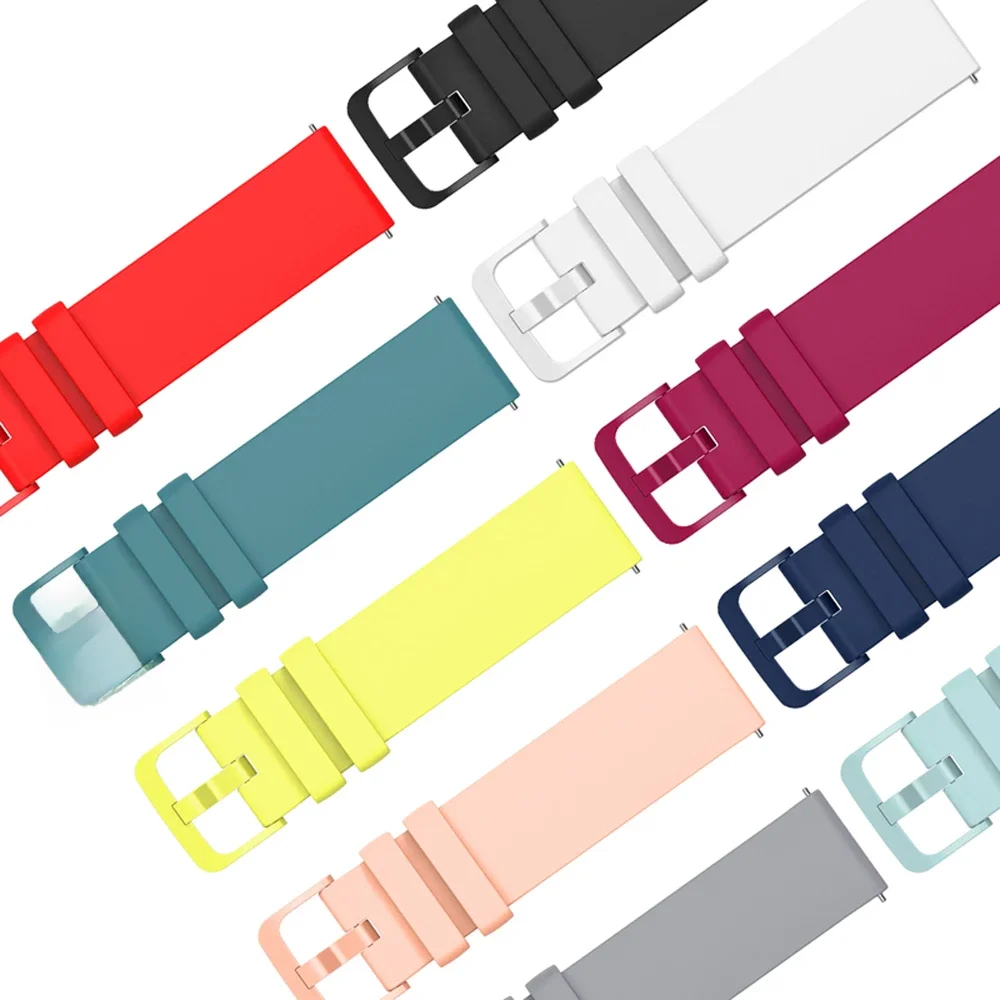 Pulseira de silicone para Garmin Vivoactive, Watch Venu, Samsung Active, Huawei Watch GT 2, Amazfit