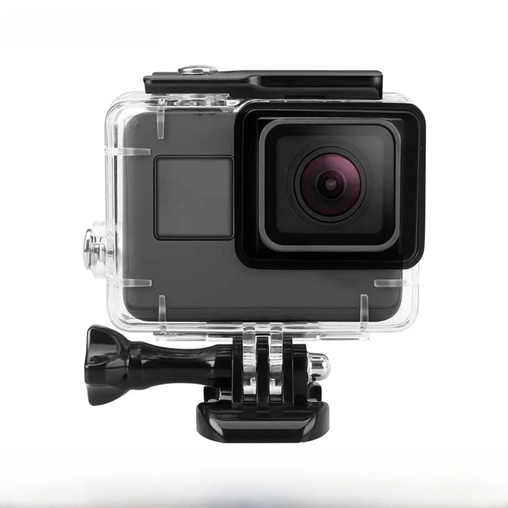 Boîtier étanche pour plongée sous-marine 45M et 12 inserts anti-buée pour accessoires de caméra d'action GoPro Hero 7/6/5 Black