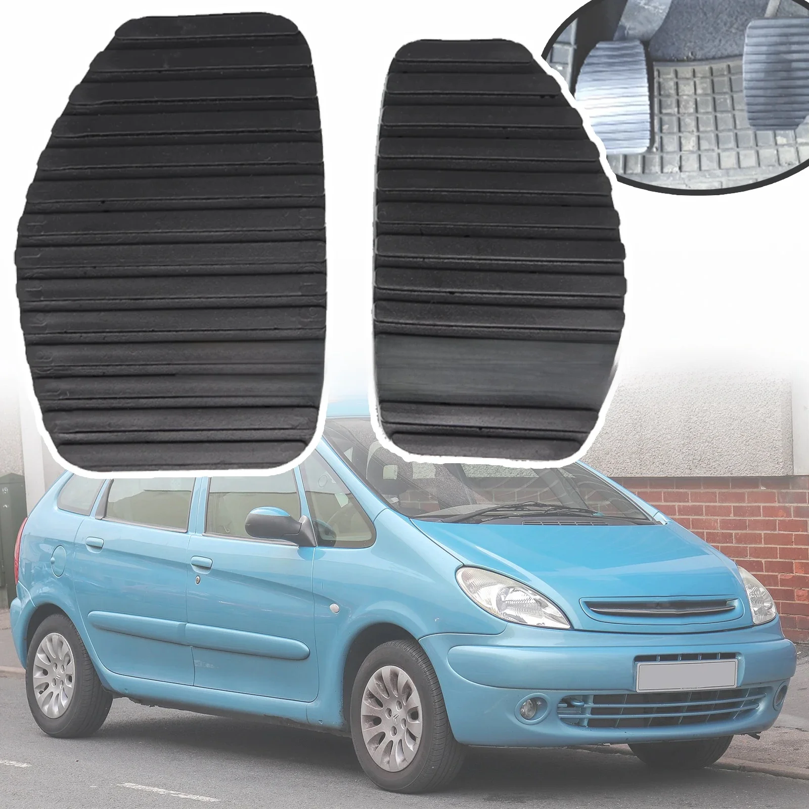 Couvercle de pédale de frein et d'embrayage en caoutchouc, pour citroën Xsara Picasso 1999 – 2012 Jumpy Xantia C4 Picasso C2 SC C5 DC RD TD C6