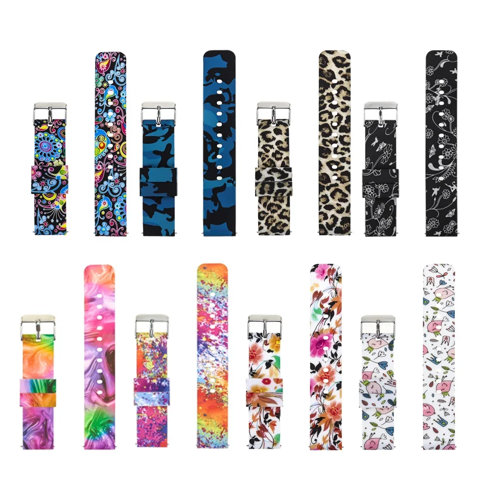 18mm 20mm 22mm pulseira para garmin forerunner 245/garmin vivoactive 4S/amazfit gtr 47mm para