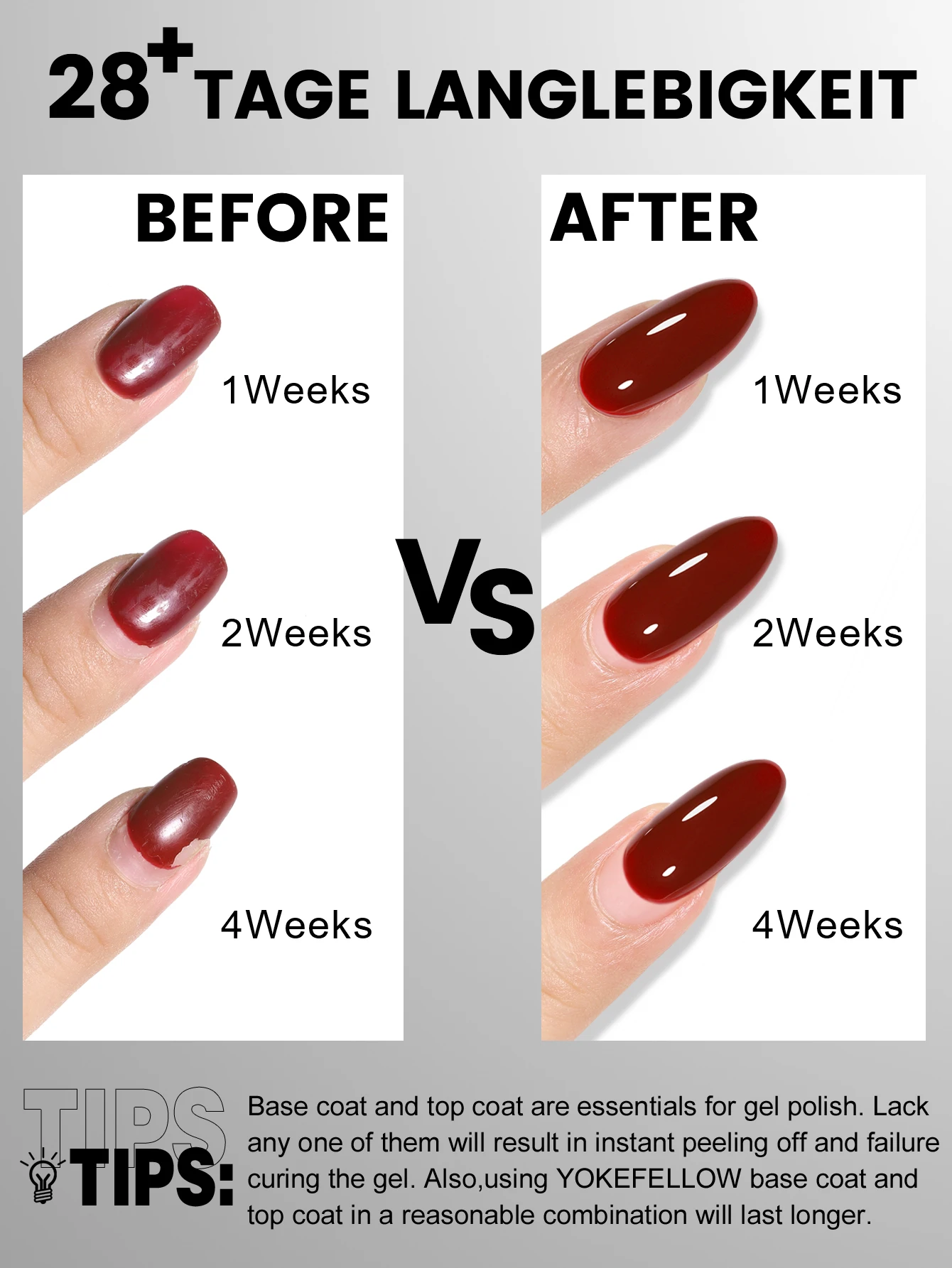 Esmalte de uñas de Gel YOKEFELLOW, capa Base de 10ml, sin limpiar, capa superior, Kits mate de larga duración para barnices de Gel semipermanentes profesionales