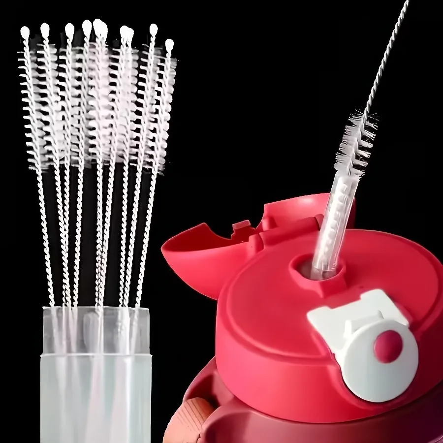 

2 Sets of 20 Straw Cleaning Brushes, Reusable, with Soft Bristles for Easy Use, Suitable for Both Home and Office Use