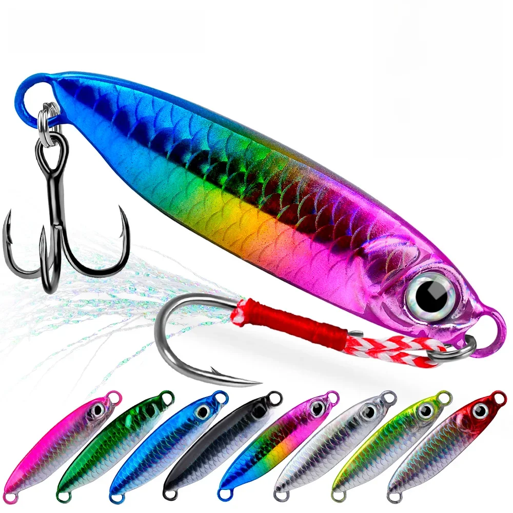 Leurres de gabarits hors rivage leurre de pêche 7G 10G 15G 20G 25G 30G gabarit métallique lent appât artificiel coulée gabarits cuillère matériel de pêche