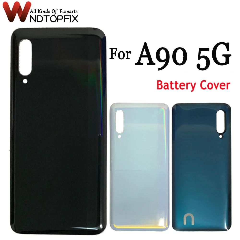 For Samsung Galaxy A90 5G Back Battery Cover A908F A908 SM-A9080 Rear Door Housing Panel Replace For Samsung A90 5G Back Cover