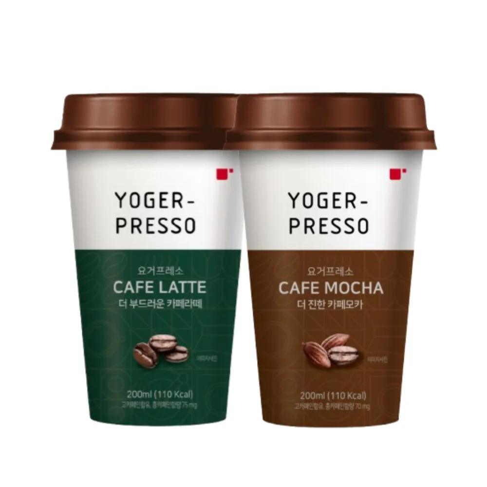 Yo-cureso 200ml cafe latte 10 Cups plus cafe Moka 10 cups