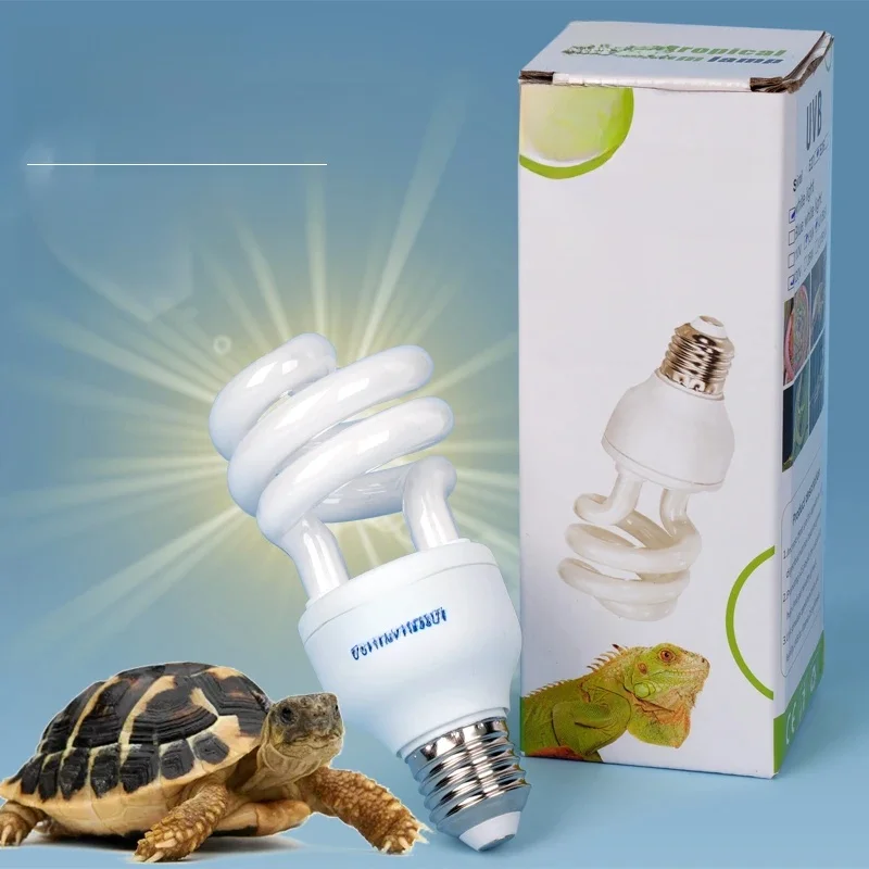 13 W/26 W 220 V lampes chauffantes pour reptiles pour animaux de compagnie 5.0 10.0 UVB lampe thermique amphibie Vivarium tortue tortue serpent éclairage à économie d'énergie