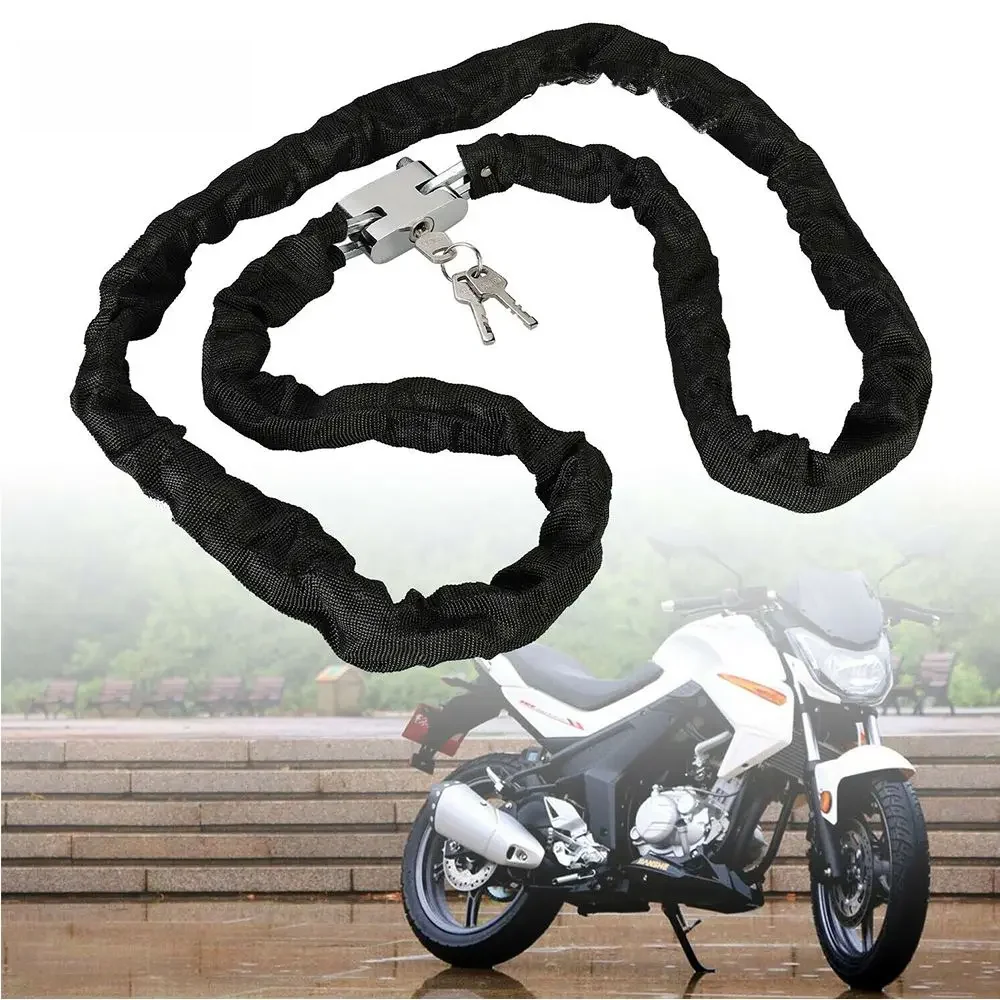 AliExpress Strong Electric Bike Vehicle Protection Chain Lock Padlock Bicycle Scooter Anti-theft