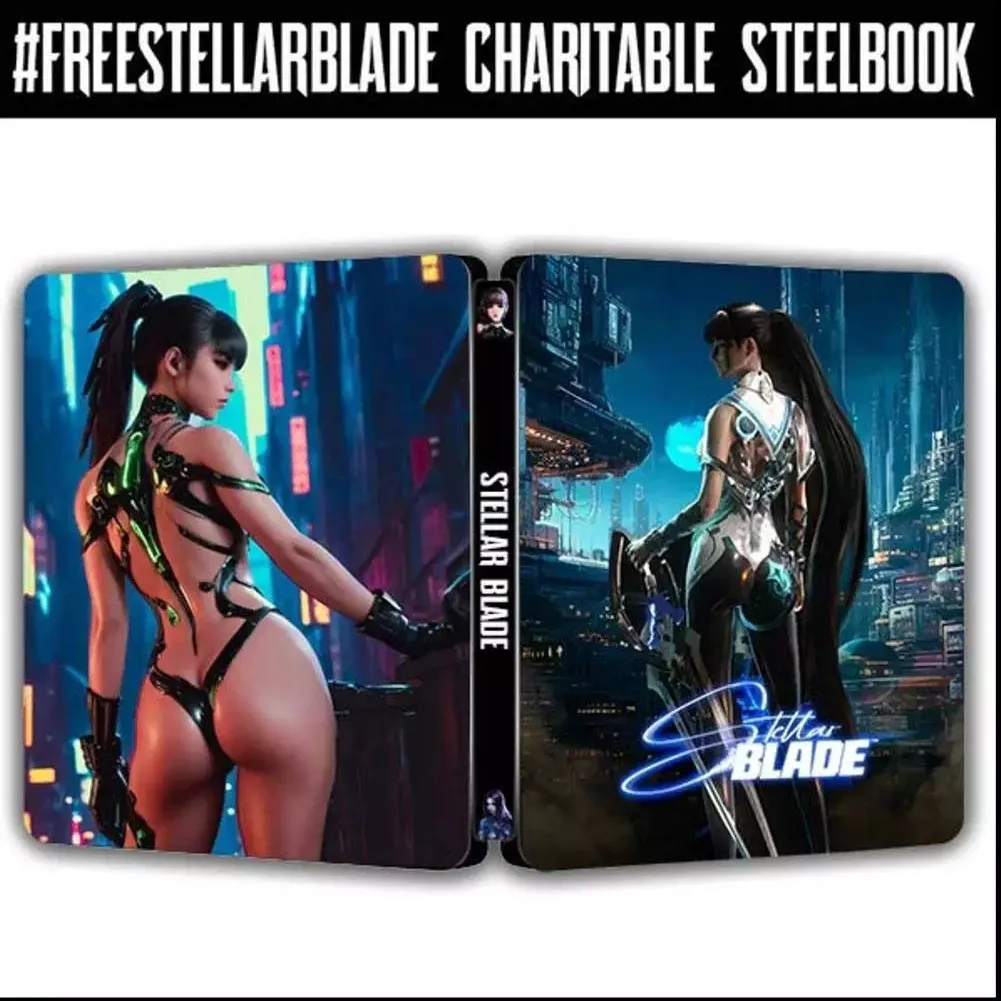 

Stellar Blade Custom Made FREESTELLARBLADE Steelbook (No Game)Limited Packaging