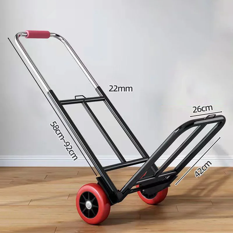 Folding Hand Cart Cart Home Cart Mueonic Cart Agricultural Cargo Luggage Cart Portable Cart Delivery Cart 22cm