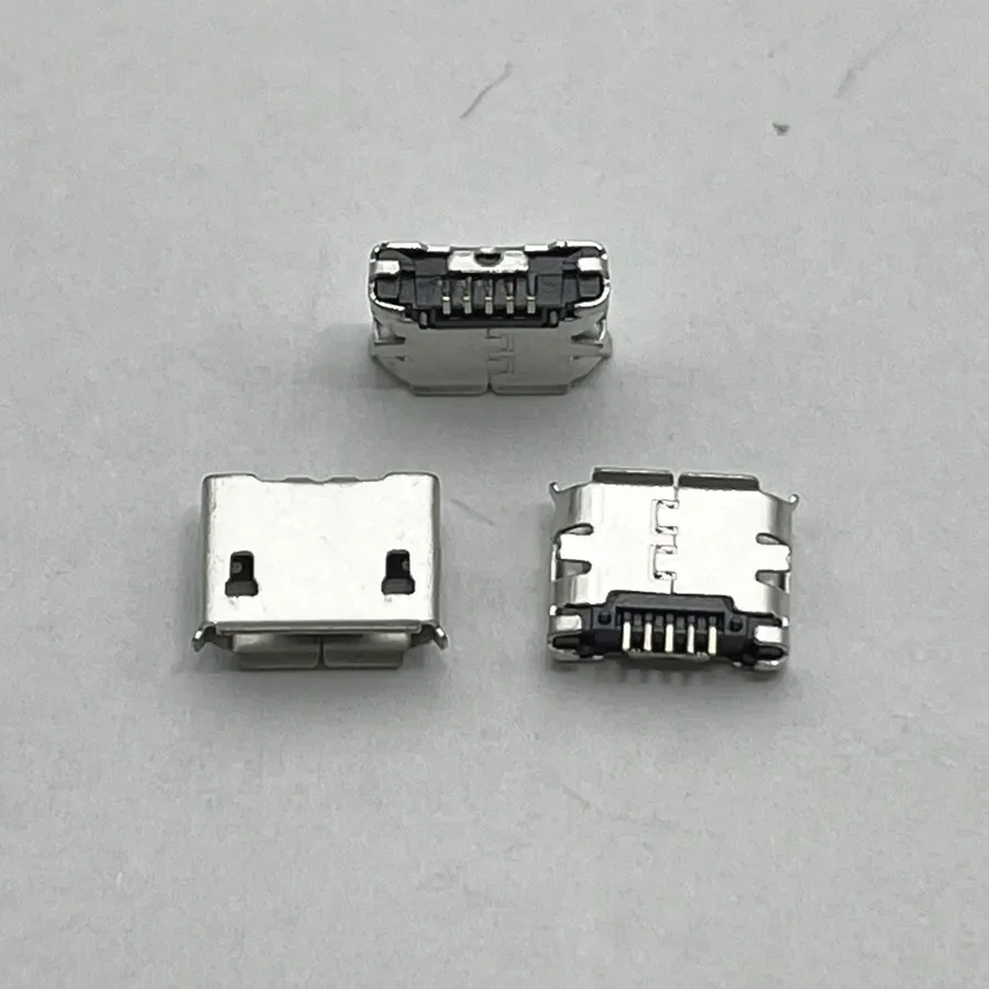 100szt gniazdo micro USB 5pin SMD Pin długa igła 5pin SMD miedziana obudowa Port danych Port ładowania Mini złącze usb — zdjęcie 2
