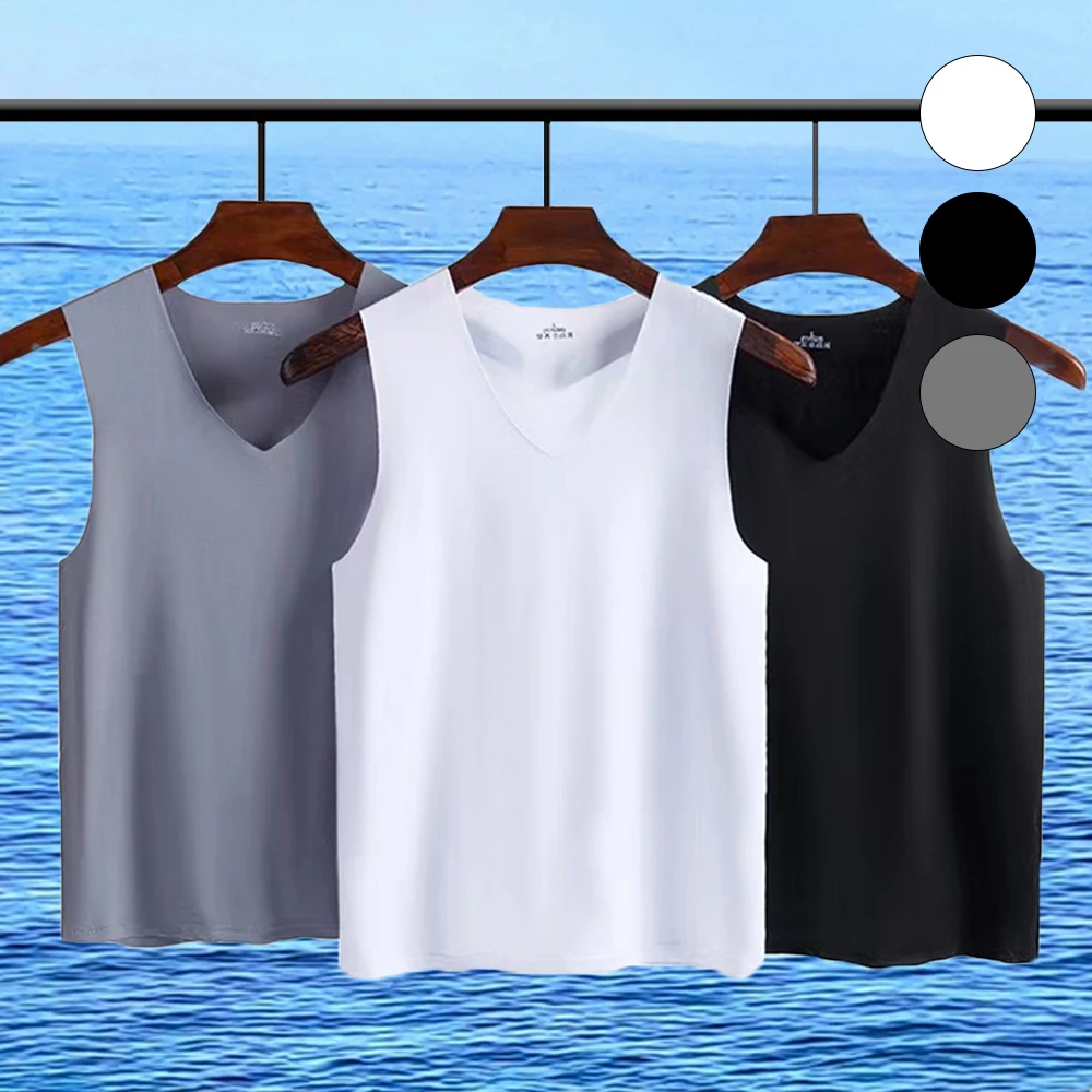Ropa deportiva sin mangas para hombre, prenda deportiva para correr, funcional, fresca, Verano