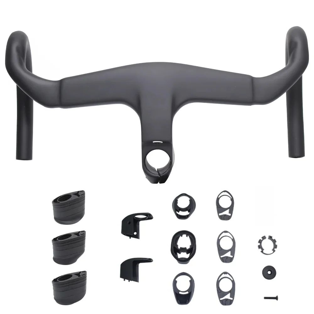 AliExpress Vitchey No logo Carbon Fiber Road Bike Integrated Handlebar 28 6mm Lightweight Aero Design for Racing