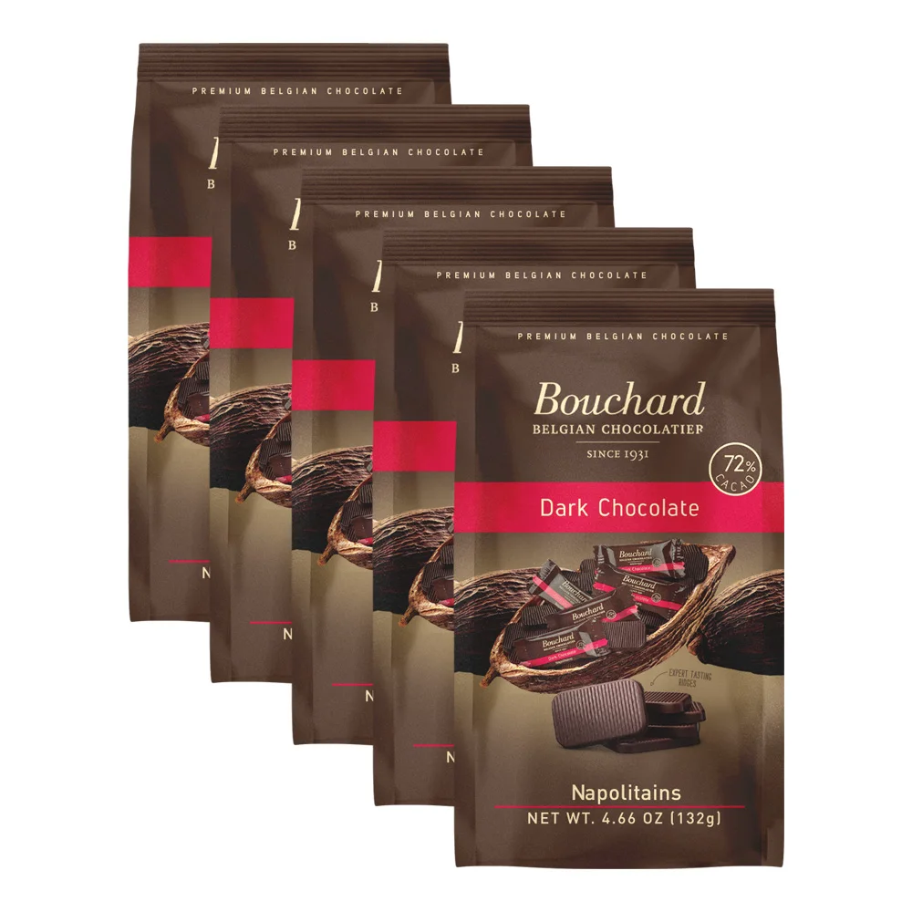 [Official Import] Bushard dark 72 chocolate 132g x 5 pieces