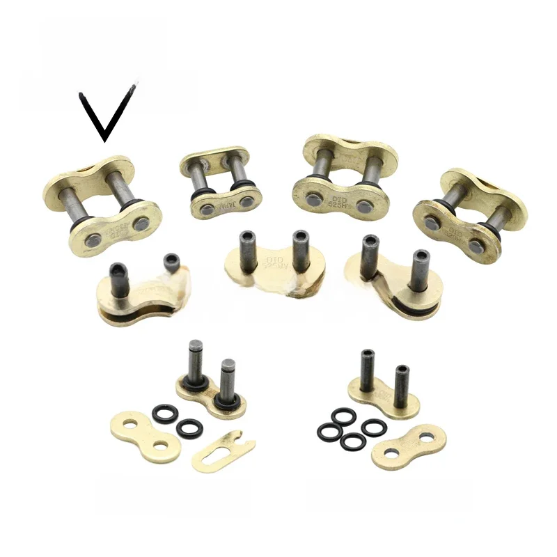 Boucle de chaîne pour moto Honda Yamaha Kawasaki Suzuk, Type 428/520/525/530 O, joint d'huile épais, anneau de verrouillage, Joint de chaîne, maillon de chaîne