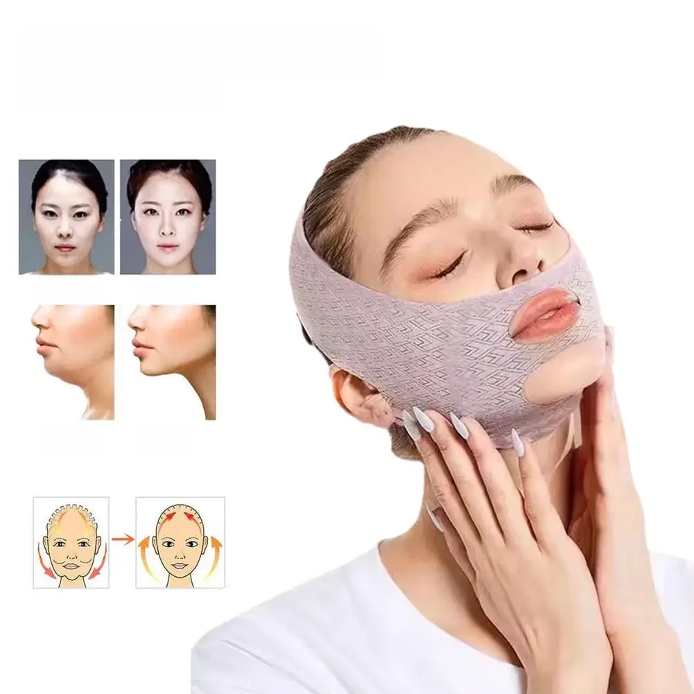 Masques qualifiée aux sculptants en V, masque de sommeil, sangle amincissante, ceinture de levage du visage, nouveau design