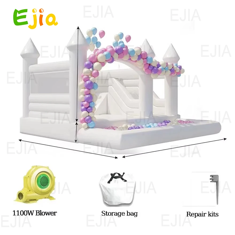 15ft opblaasbaar springkasteel en 16ft opblaasbare racebaan combo kinderen speeltuin voor feest verjaardag zakelijke verhuur