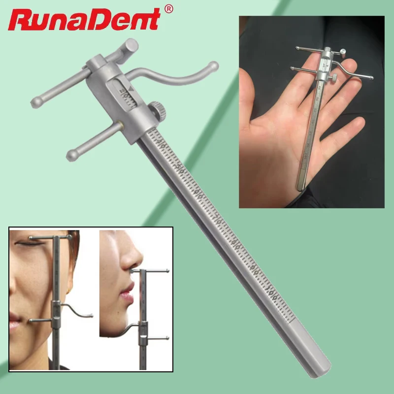 

Dental Measuring Gauge 0-100mm Stainless Steel Sliding Caliper for Orthodontic Analysis & Implant Lab