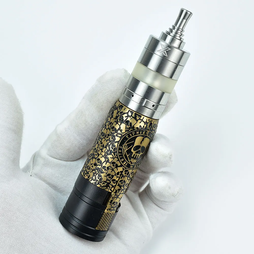 

kayfun x mtl rta MK2 mod brass 1:1 MK2 mod CipherSkull Mods 18650 battery mod kit