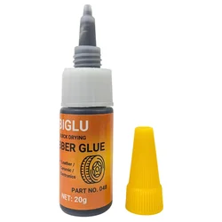 20g BIGLU Tire Repair Glue Instant Bond Black Rubber Glue Tyre Metal Shoes Wear-resistant Non-corrosive Adhesive