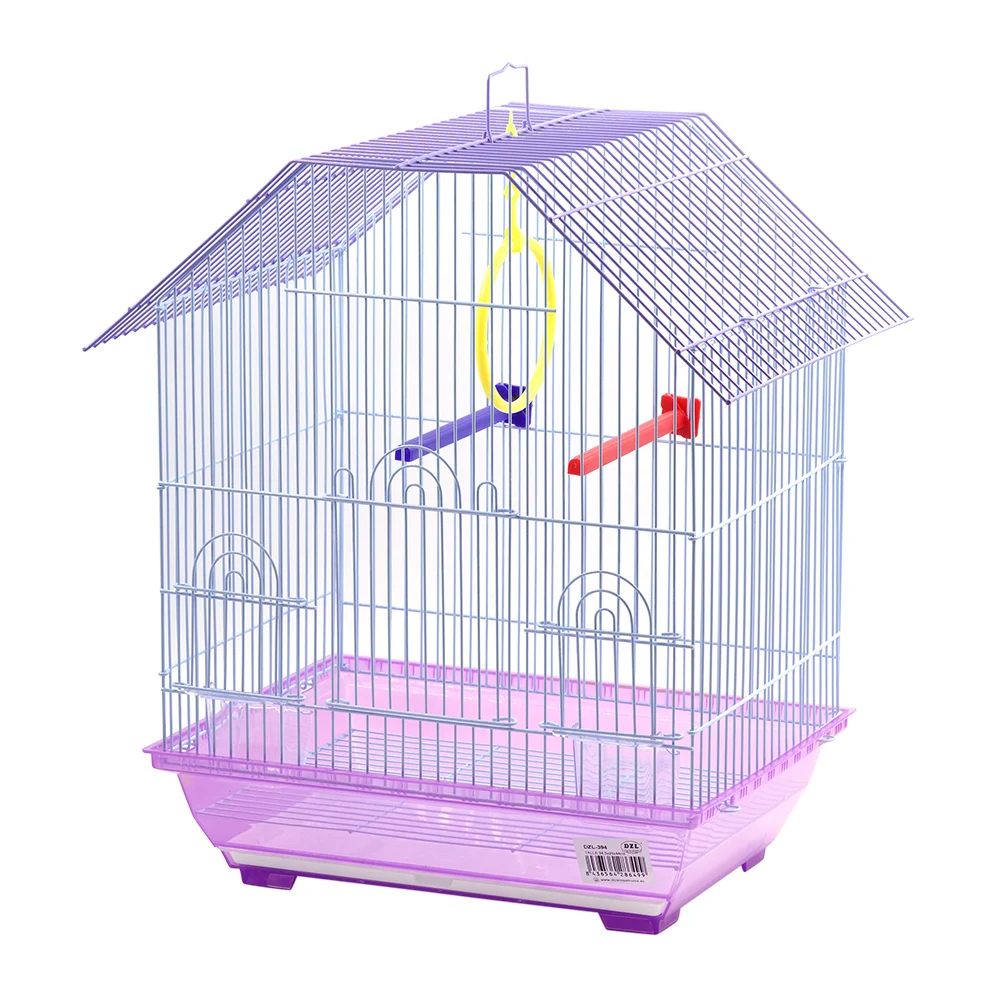 SMELL & SMILE birdcage with accessories, feeder, swing, stand stick, 34.5x26x44cm